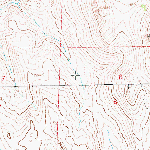 Topographic Map of Union Spring, NV