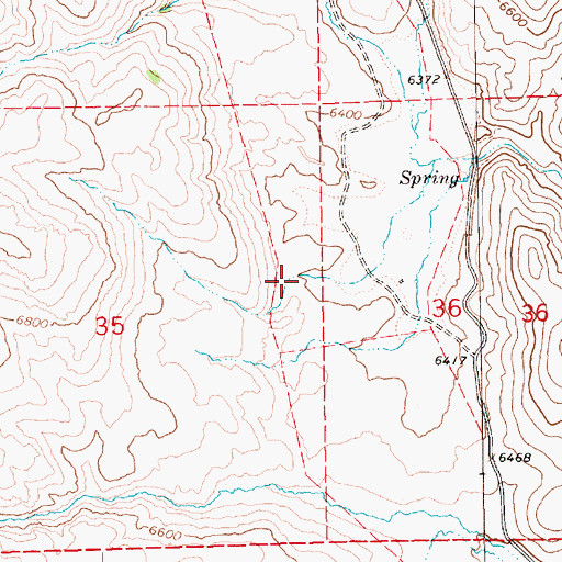 Topographic Map of Thatcher Spring, NV