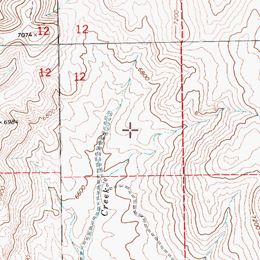 Topographic Map of Horse Creek Spring, NV