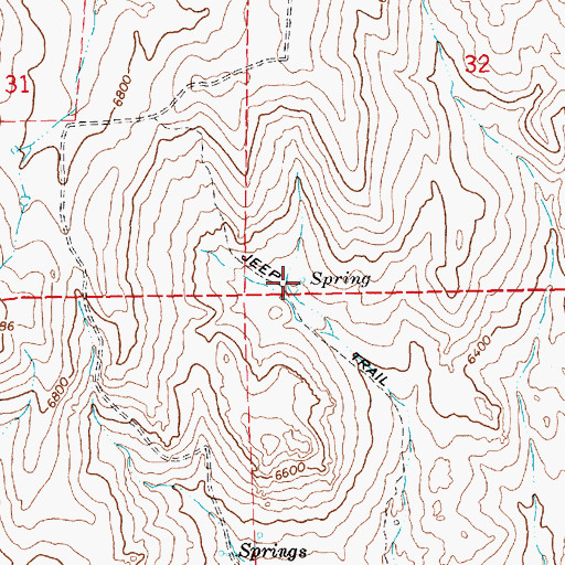Topographic Map of Carlson Spring, NV