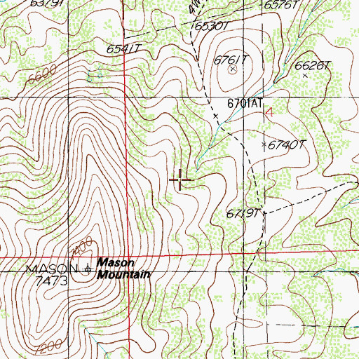 Topographic Map of Dry Lake Reservoir, NV