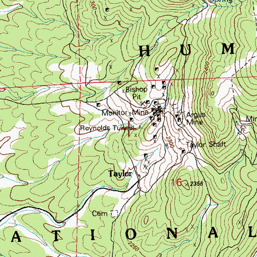 Topographic Map of Reynolds Tunnel, NV