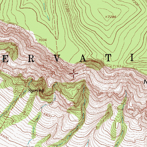 Topographic Map of Nantac Rim, AZ