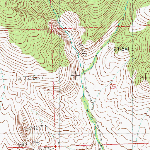 Topographic Map of Spring Creek, NV