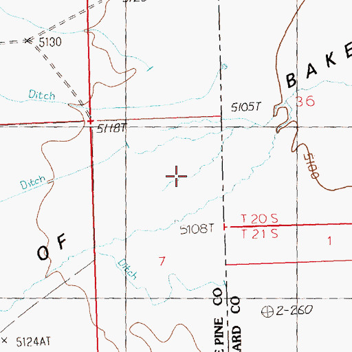 Topographic Map of Sinks of Baker, NV