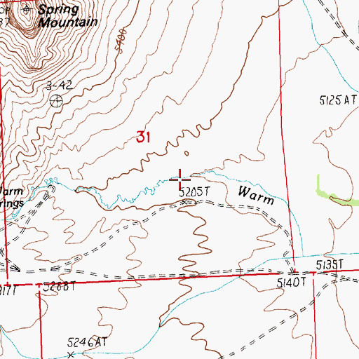 Topographic Map of Devils Gate Canyon, UT