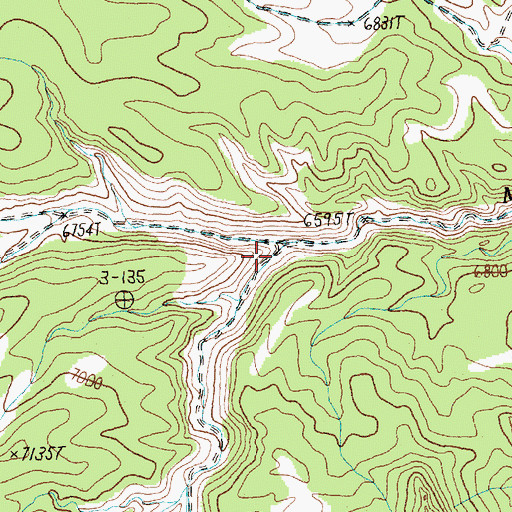 Topographic Map of Coyote Canyon, NV