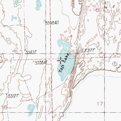 Topographic Map of Taft Lake, NV
