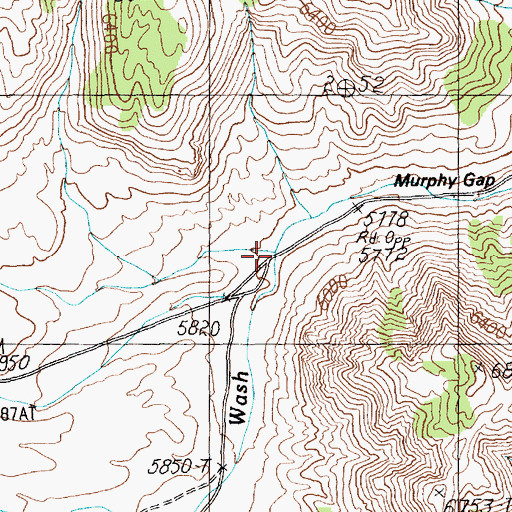 Topographic Map of Wild Horse Valley, NV