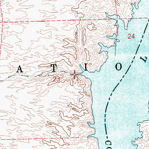 Topographic Map of Capitol Wash, NV