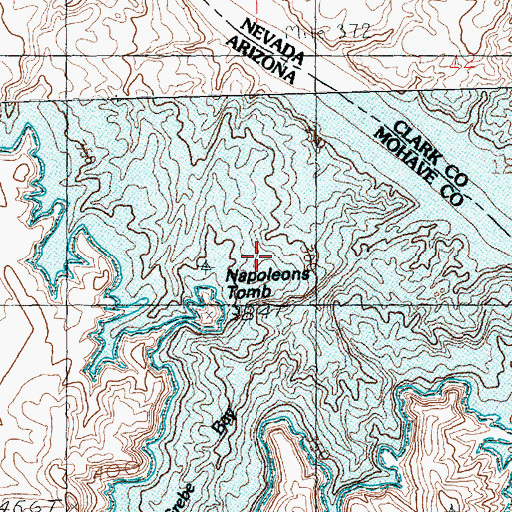 Topographic Map of Napoleons Tomb, AZ