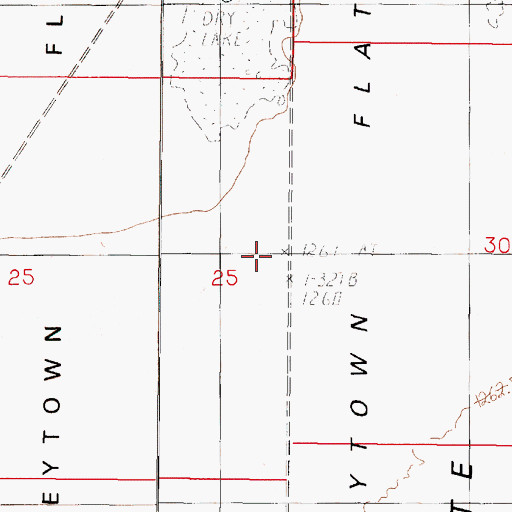 Topographic Map of Daveytown Flat, NV