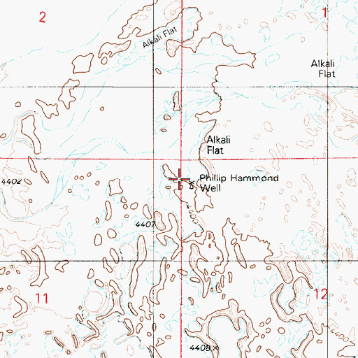 Topographic Map of Phillip Hammond Well, NV