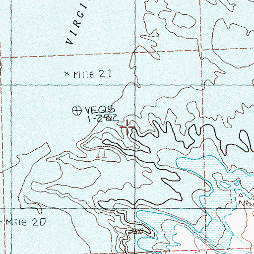 Topographic Map of Fultons Reef, NV