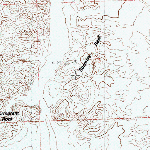 Topographic Map of Bonelli Salt Mine (historical), NV