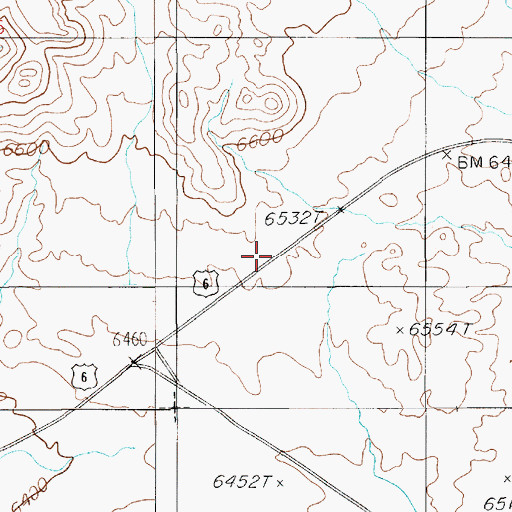 Topographic Map of Saulsbury Summit, NV