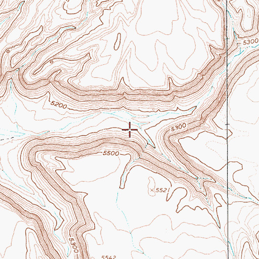 Topographic Map of Parachute Canyon, NV
