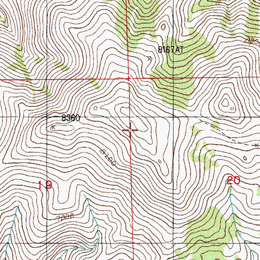 Topographic Map of Mount Neva, NV