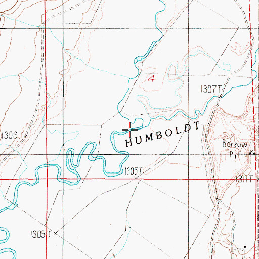 Topographic Map of Pioneer Slough, NV