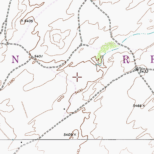 Topographic Map of Narrow Wash, AZ