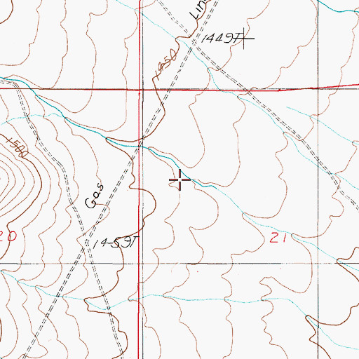 Topographic Map of Paiute Canyon, NV