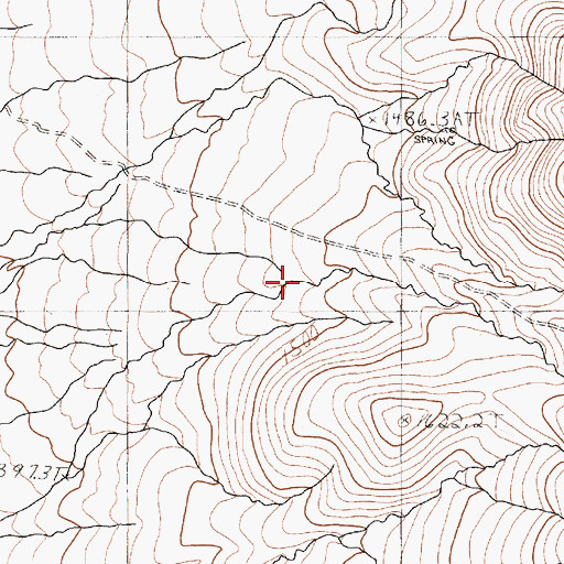 Topographic Map of Pinson Canyon, NV