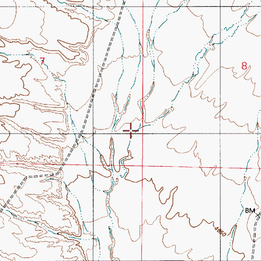 Topographic Map of Rabbit Creek, NV