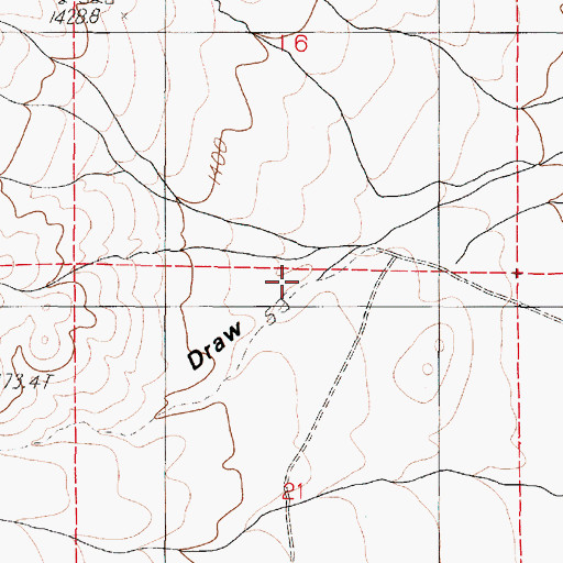 Topographic Map of Silver State Draw, NV