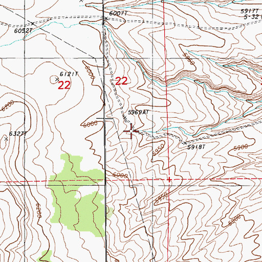 Topographic Map of Little Mud Spring, NV