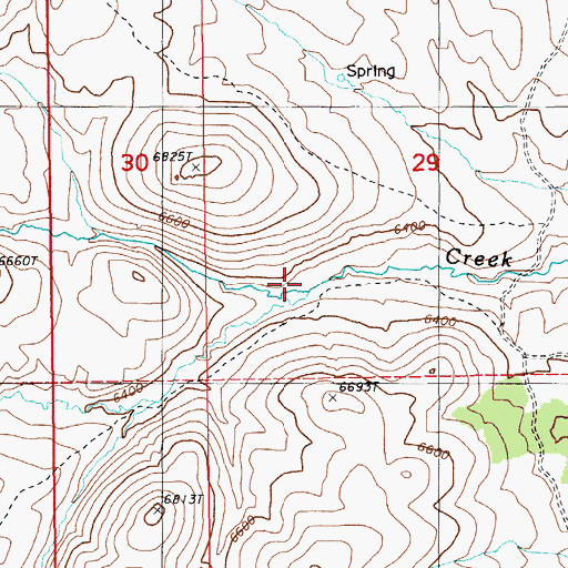 Topographic Map of South Branch Cottonwood Creek, NV