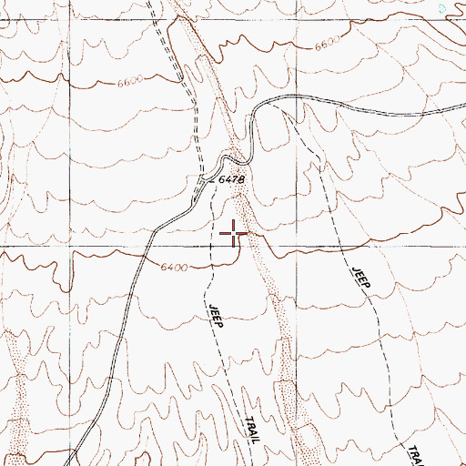 Topographic Map of Wide Canyon, NV
