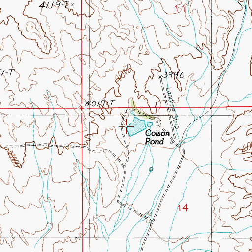 Topographic Map of Colson Pond, NV