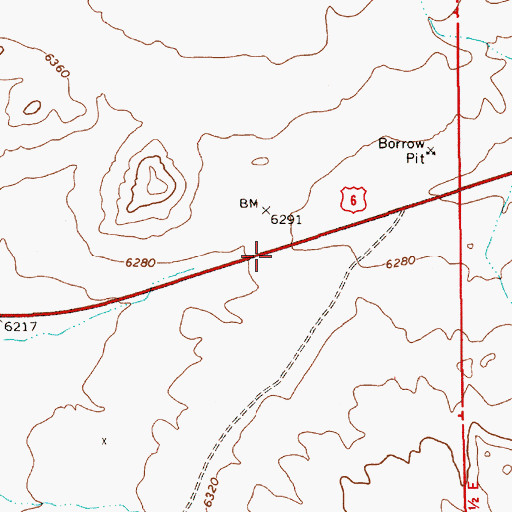 Topographic Map of Warm Springs Summit, NV
