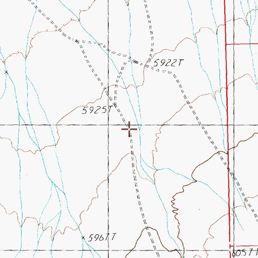 Topographic Map of Grass Valley Creek, NV