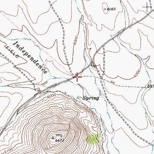 Topographic Map of Independence (historical), NV