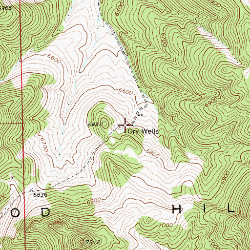 Topographic Map of Goble Well, NV
