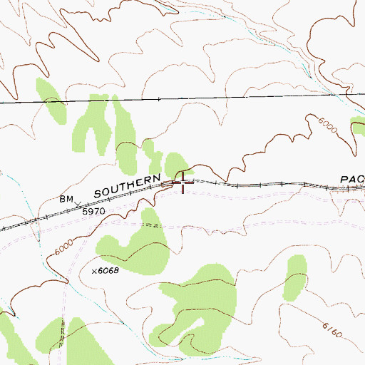 Topographic Map of Cedar, NV