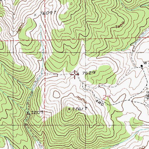 Topographic Map of Pequop Spruce Mountain Pass, NV