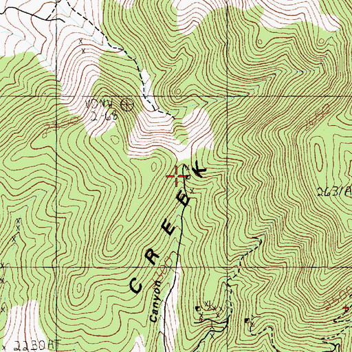 Topographic Map of Happy Mine, NV