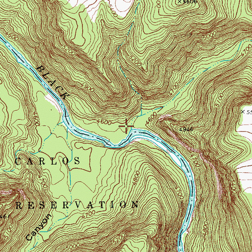 Topographic Map of Nash Creek, AZ