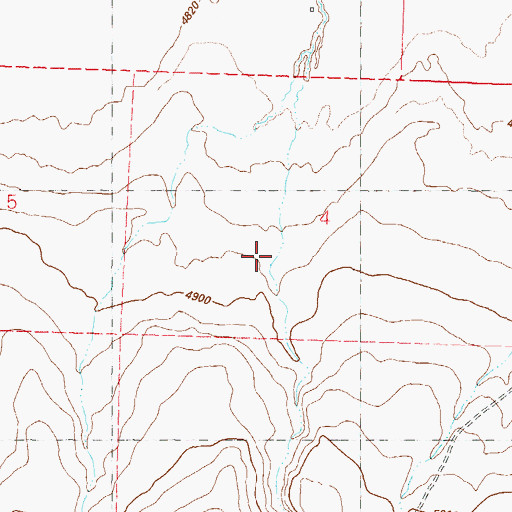 Topographic Map of Coyote Canyon, NV