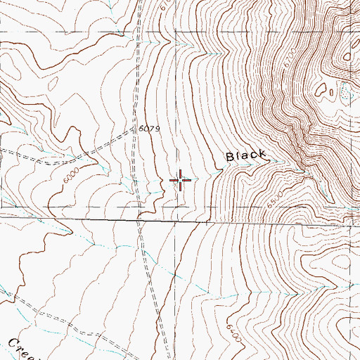 Topographic Map of Black Canyon, NV