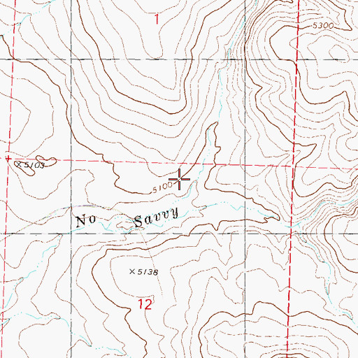 Topographic Map of Sheep Spring Canyon, NV