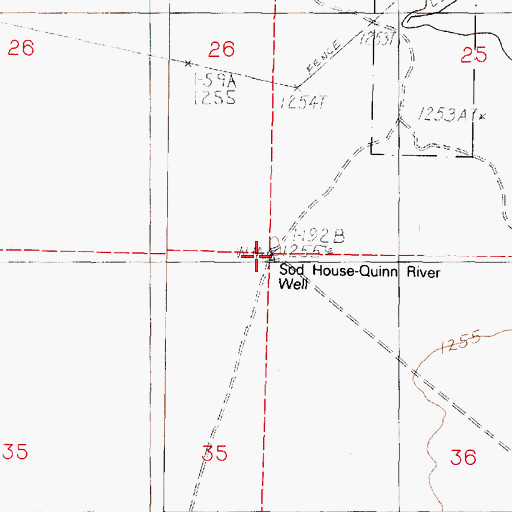 Topographic Map of Sod House - Quinn River Well, NV