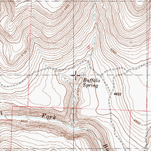 Topographic Map of Buffalo Spring, NV