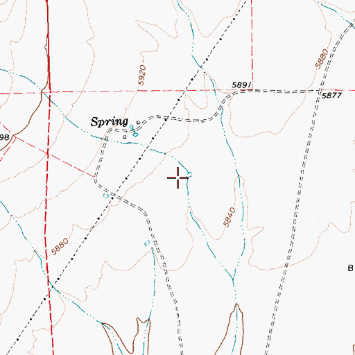 Topographic Map of Wood Ranch Well Number Fifty Three, NV