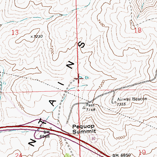 Topographic Map of Summit Spring, NV