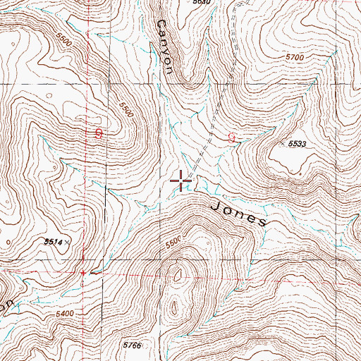 Topographic Map of Trail Canyon, NV