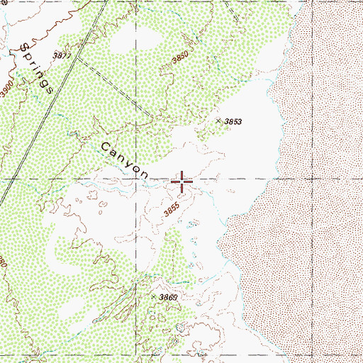 Topographic Map of Five Springs Canyon, NV