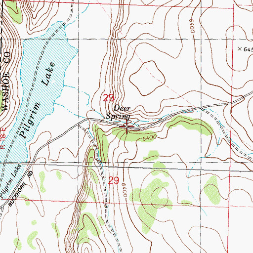 Topographic Map of Deer Spring, NV